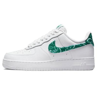 Air Force 1 07 Essentials Green Paisley Женские кроссовки белые DH4406-102