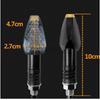 2 шт., дымовые линзы, светодиодный указатель поворота для мотоцикла, универсальный 12 В, индикаторы для мотоцикла, передние и задние поворотники, янтарная лампа