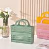 Drainable Hollow Out Storage Basket Multifunctional Washing Basket Portable Bath Basket
