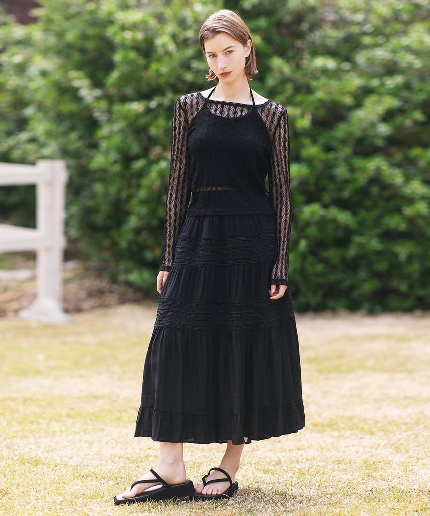 J Mark New York Lace Banded Skirt_5Color