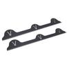 2PCS Stove Gap Filler Stainless Steel Easy Cleanup Black Stovetop Counter Gap Guard for Kitchen