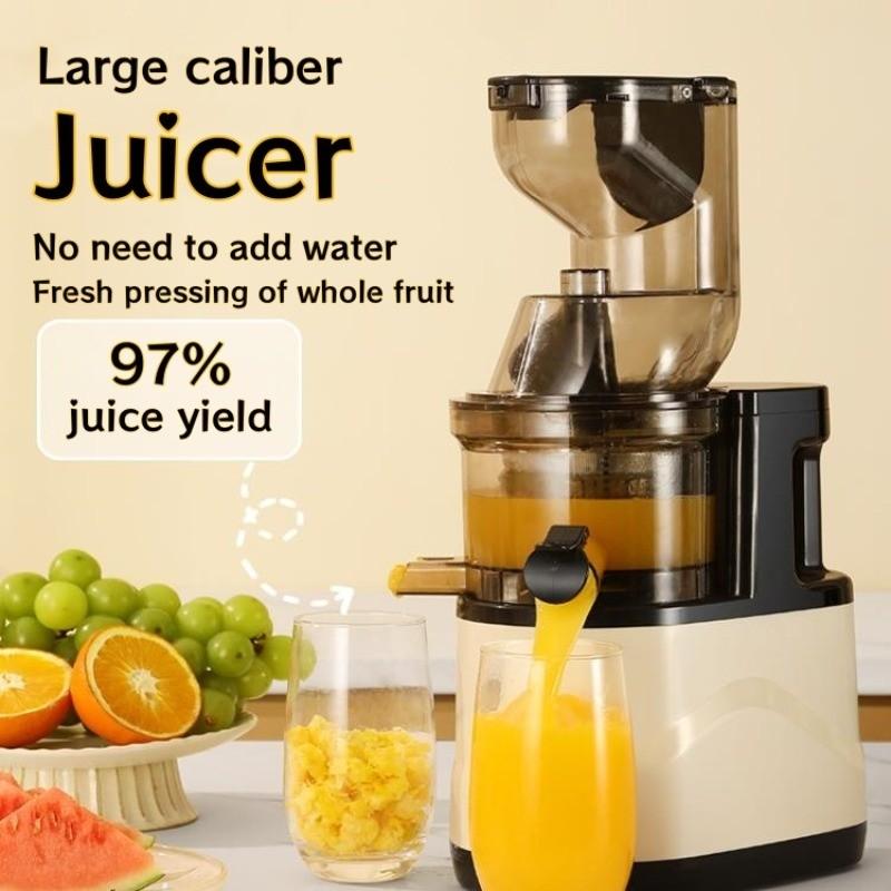 300W High Power Household Electric Fruit Juicer Large Caliber Fruit Extractor Blender Slow Chewing Cold Press Juicer
