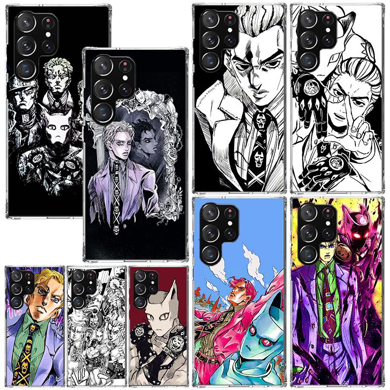 Чехол для телефона JoJo Кира Йошикаге Killer Queen для Samsung Galaxy S26 S25 Edge S24 FE S23 S22 Ultra S21 Plus S20 + Арт Fundas Задняя панель