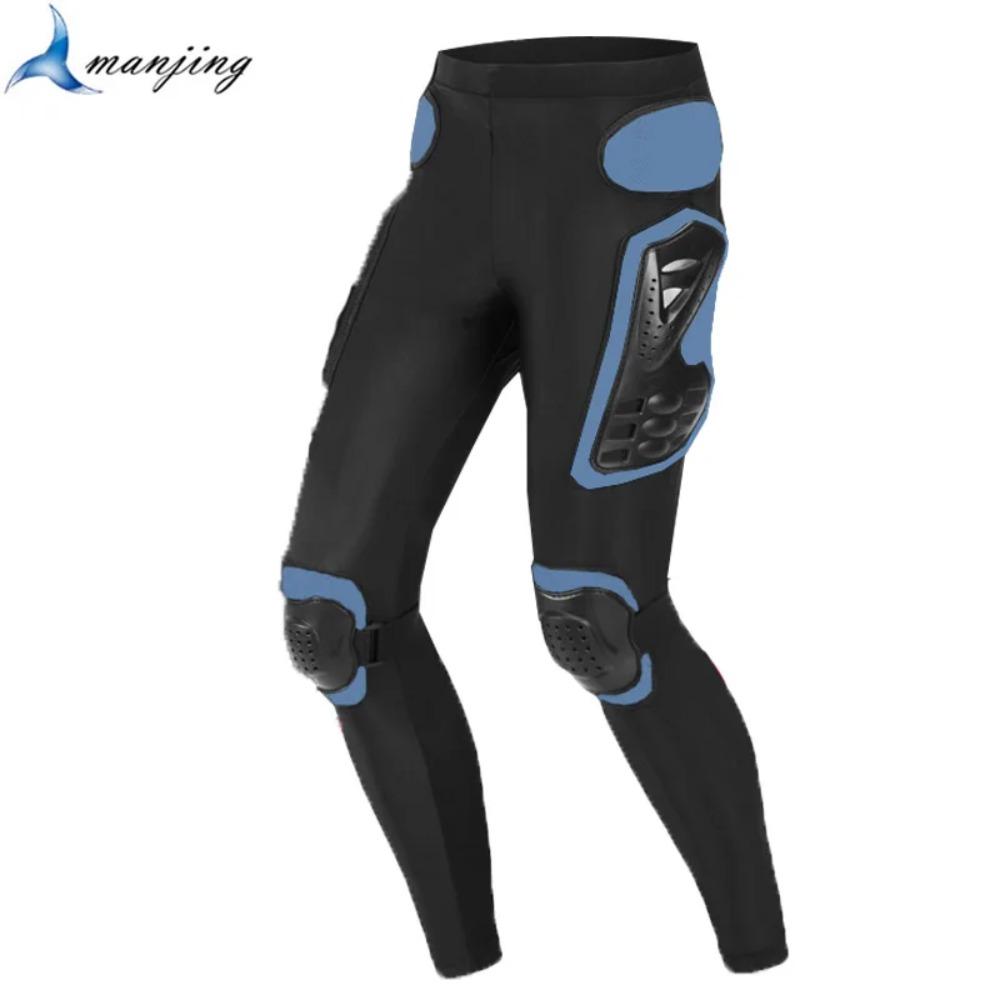 Motorcycle Armor Pants Waistline Motocross Dirt Bike ATV Protective Gear with Knee Guard Leg Protection for Skateboard