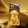 Гальванизированный золотой новый чехол для телефона для Samsung Galaxy S26 Ultra S25 Plus S24 S23 S22 fe закаленное стекло Художественные текстурные узоры