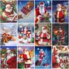 DIY 5D Diamond Painting Full Round Drill Christmas Santa Claus Diamond Embroidery Cross Stitch Rhinestone Art Gift Home Decor