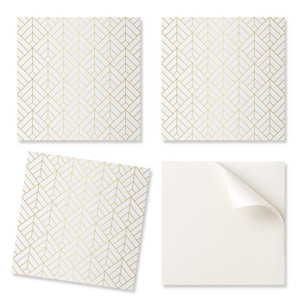 Self-adhesive Vinyl Tile Cladding 3D Leaf Pattern 9x30x30 cm