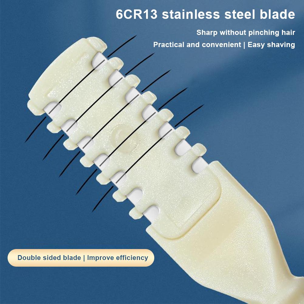 4 шт./набор 2-в-1 Нож для волос в носу Вращающийся на 360 градусов триммер для волос в носу/ушах Двустороннее лезвие Триммер для волос Удаление волос