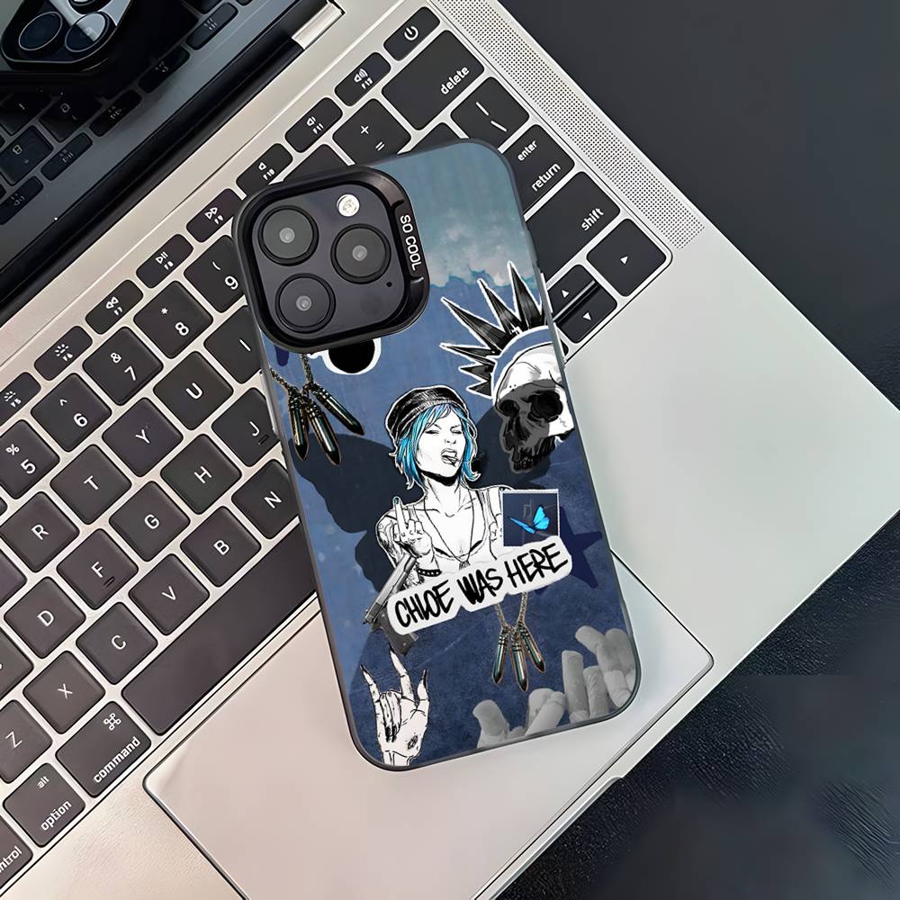 Игра Life Is Strange для iPhone 17,16,15,14,13,12,11,Pro,MAX,Plus Черный Ударопрочный Конфетный Матовый Чехол