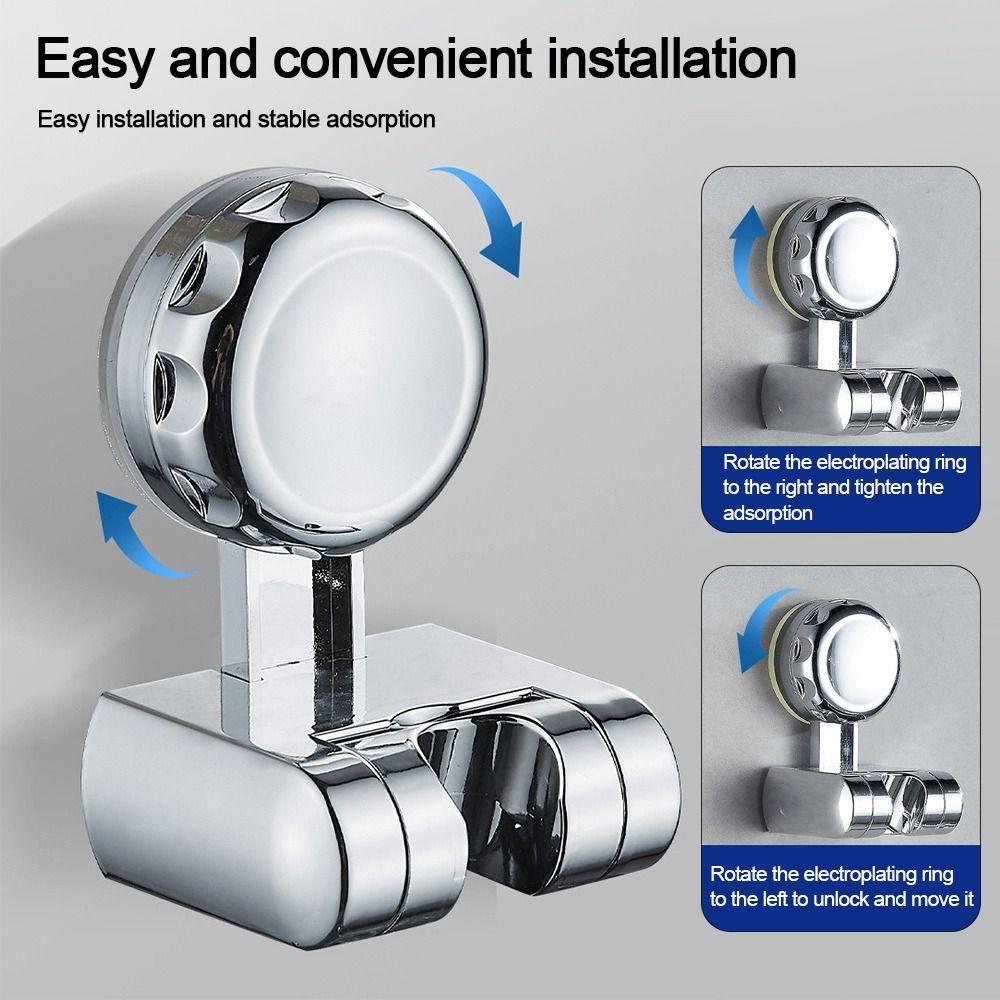 Suction Cup Showerhead Bracket Wall Mounted Handheld Sprayer Support  Bathroom Accessories