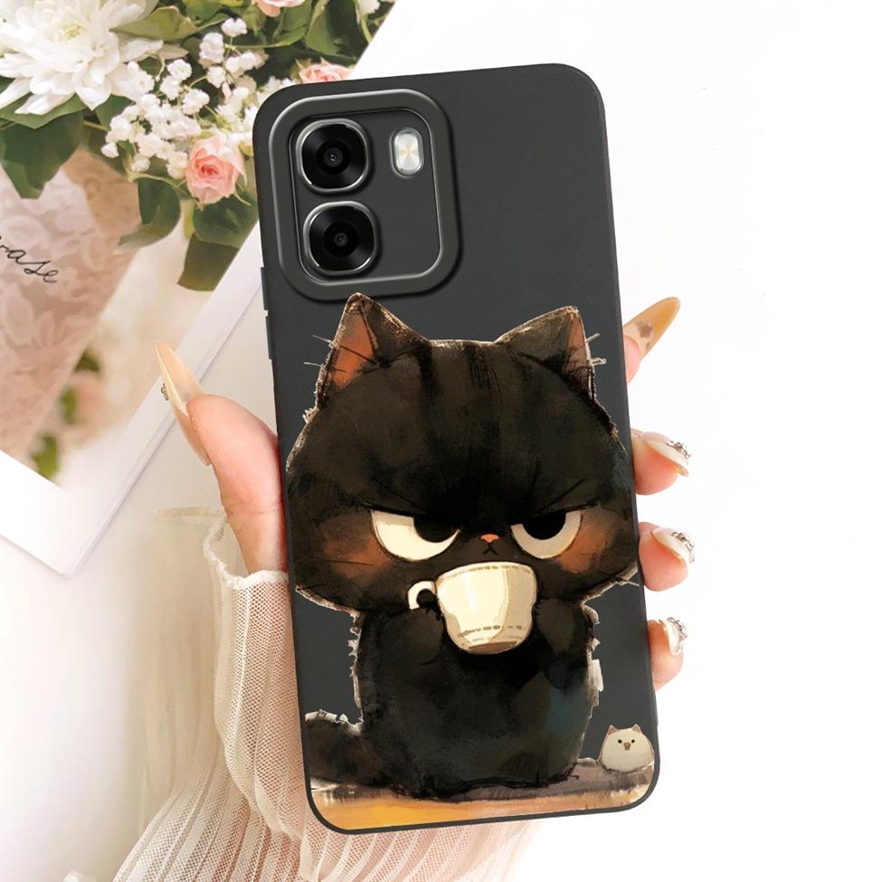 Чехол для телефона Oppo A6x 4G CPH2819 5G CPH2783 Чехол для Oppo A6x Милый Кавайный Роскошный Модный Цветы Крутой Расписной Силиконовый Корпус