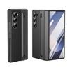 Тонкий чехол с ощущением кожи для Samsung Galaxy Z Fold 7 6 5 4 3 со слотом-держателем для стилуса, пластиковая складная защитная крышка, устойчивая к ударам