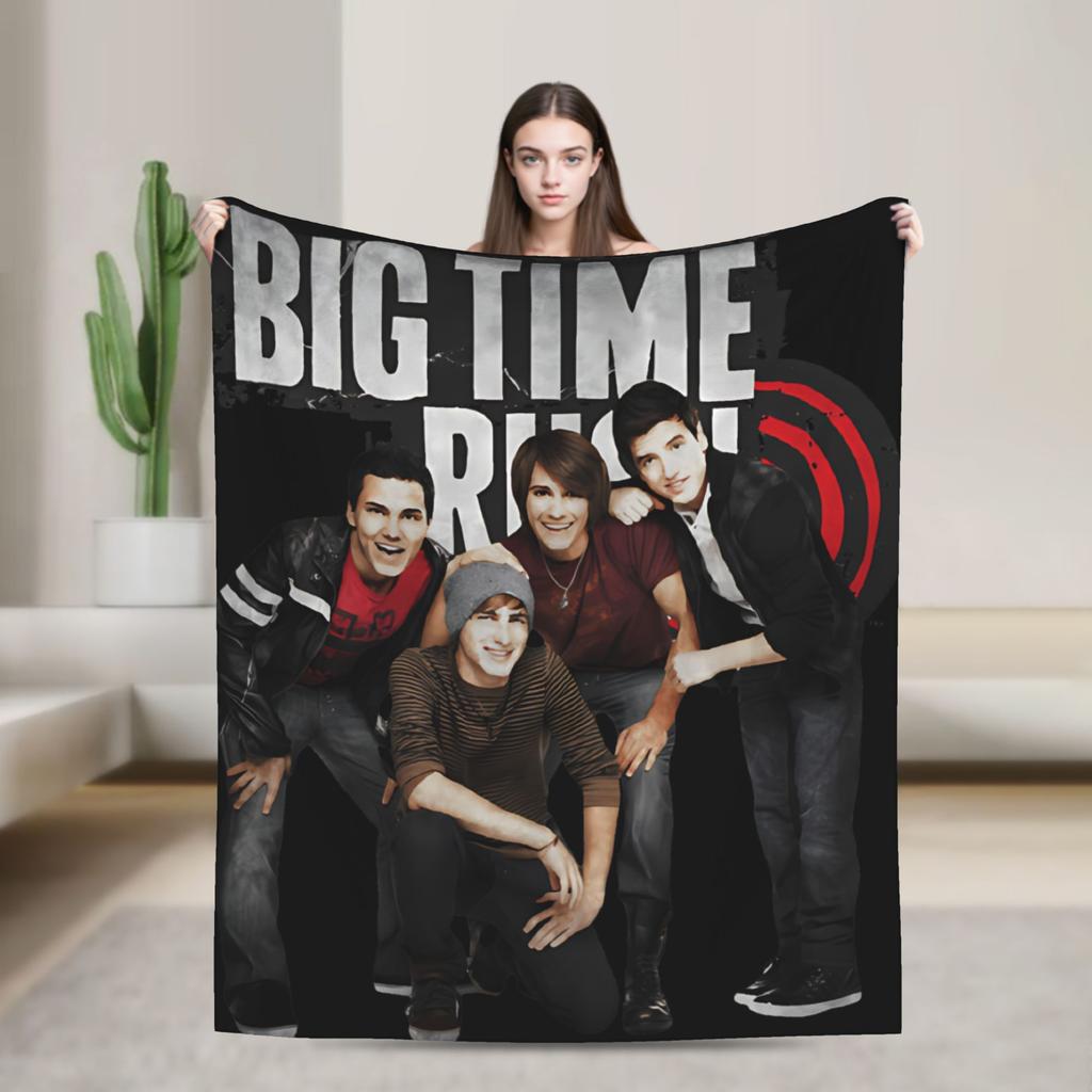 Плед Big Time Rush Country Music Tour 2025, зимний, супермягкий, для гостиной, покрывало для кровати, чехол для дивана-кровати
