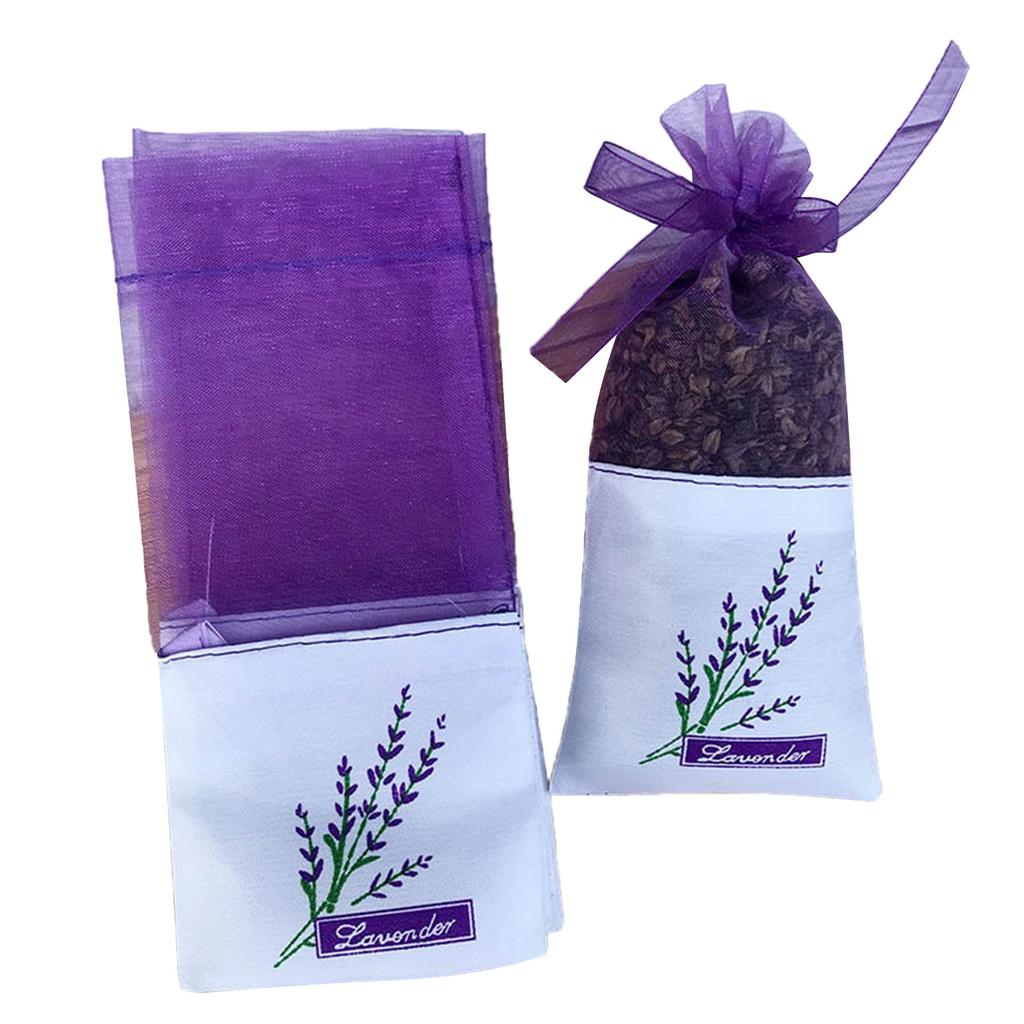 20 шт. Лавандовый мешочек Пустые мешочки-саше Сушеные цветы лаванды Освежитель для шкафа Ароматические мешочки для ящиков Аромат