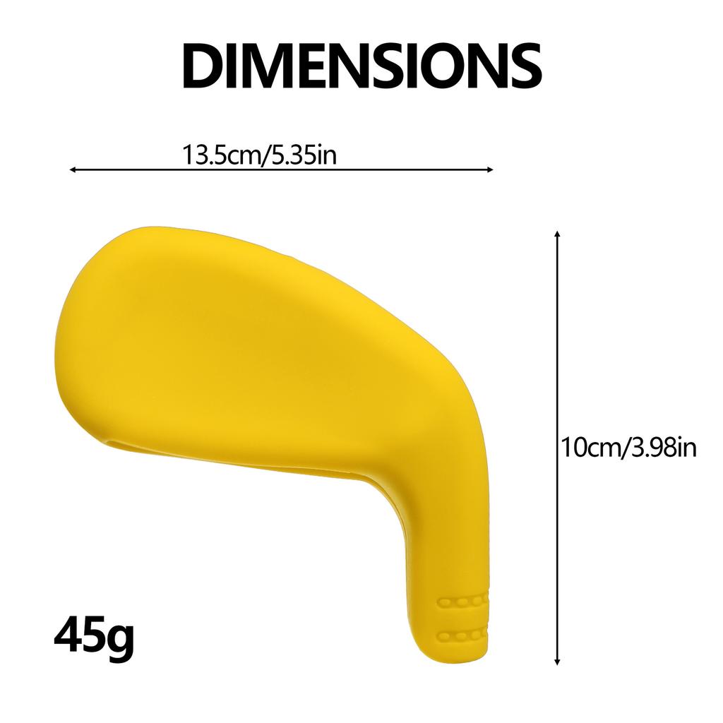 New Silicone Washable Club Cover Golf Iron Cover, Simple High Elastic Soft Golf Club Cover