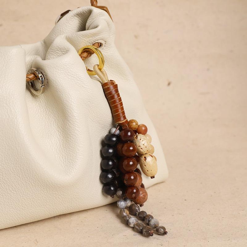 Wenqi Full Wish Seed String Bag Pendant Bodhi Seed Handwoven High-end Retro Literary Bag Pendant