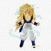 Patches For Clothes Bag Iron On Thermal Stickers Super Saiyan 3 Vegito Gogeta Goku Pattern Washable Heat Transfer