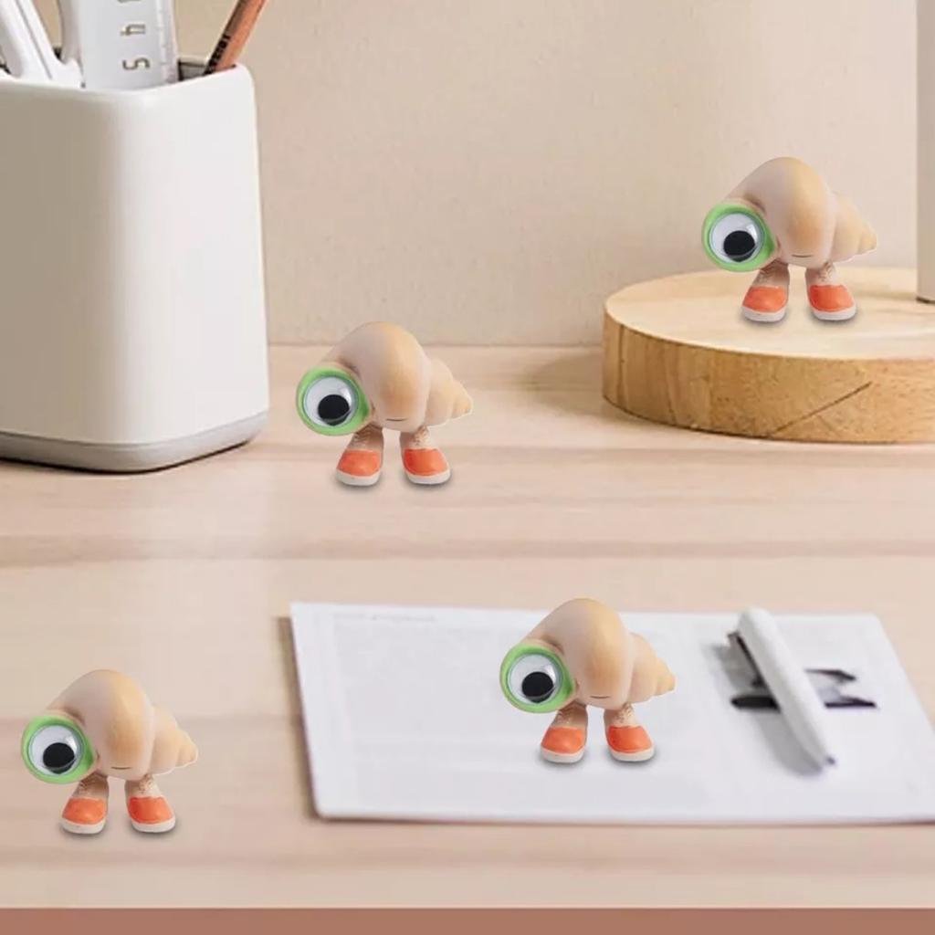 Миниатюрная фигурка Марселя в ракушке с туфлями, резиновая пленка, памятная кукла