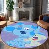 1pc Pistas da Blue Blue’s Clues3 Print Round Carpet Chair Round Carpet Suitable for Bedroom Living Room Home Decorative Carpet