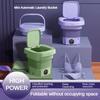 8L Mini Folding Washing Machine Household Silent Noise Reduction Intelligent Washing Device Portable Blue Light Disinfection Washing Machine
