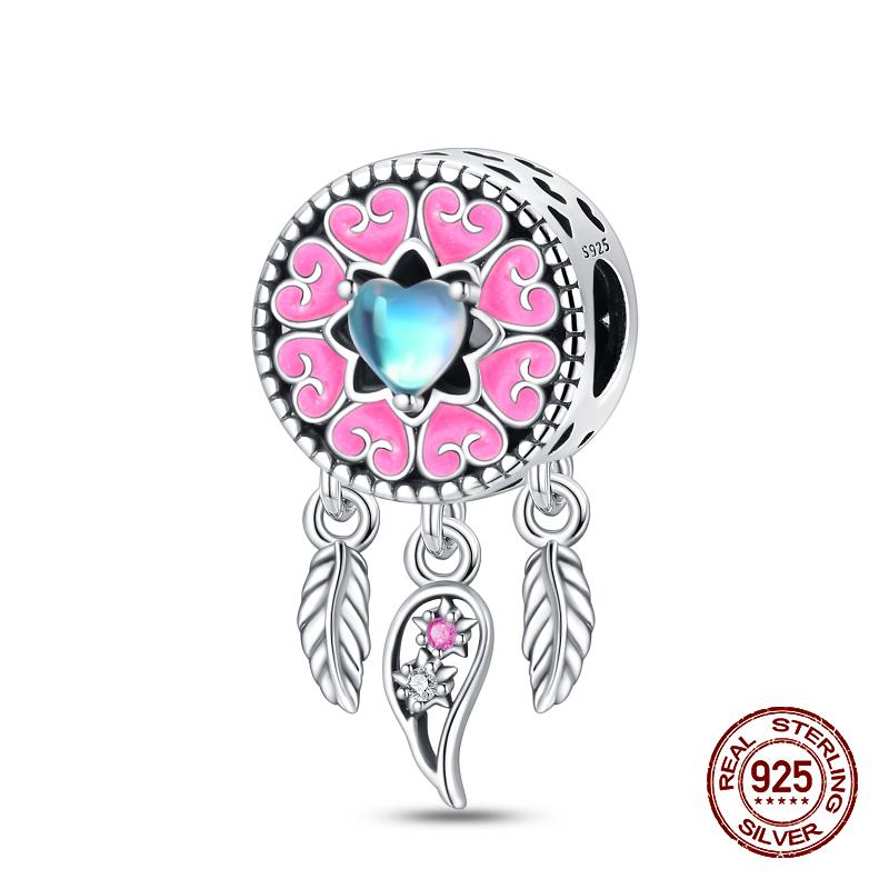 925 Sterling Silver Butterfly Tulip Iris Flower Charms Beads Fit 925 Original Bracelets Fine DIY Valentine Jewelry Gifts