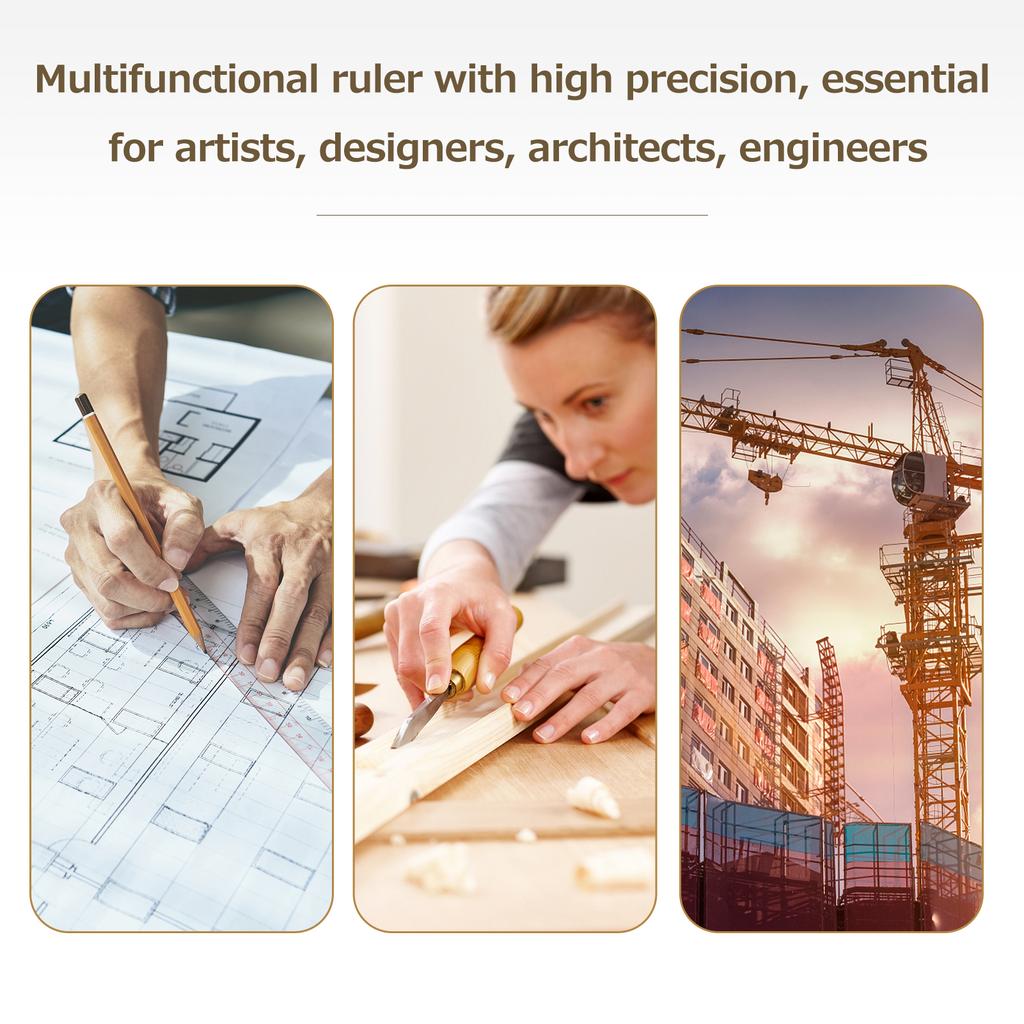 High-Precision Scale Ruler Marking Ruler T-Type Hole Ruler Right Angle Ruler Multifunctional