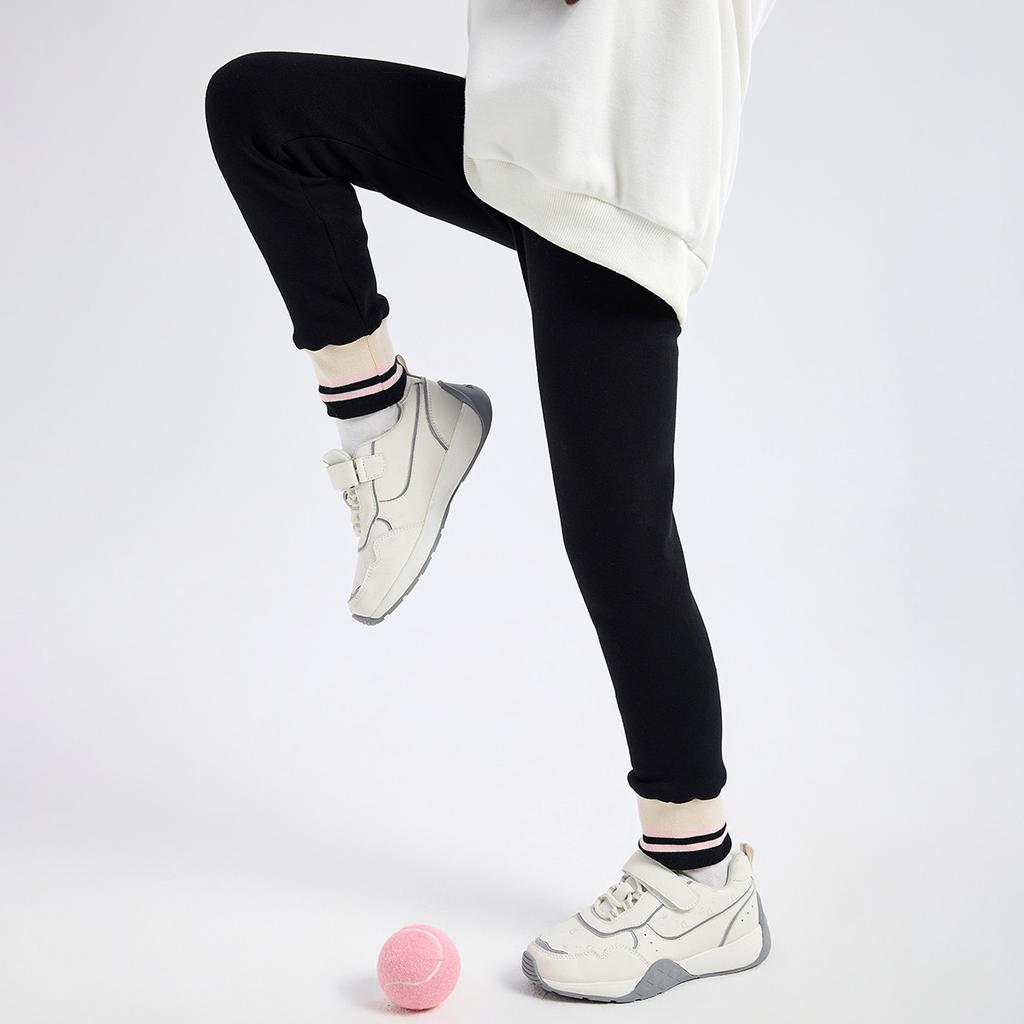 Windproof Fleece-Lined Leggings for Girls