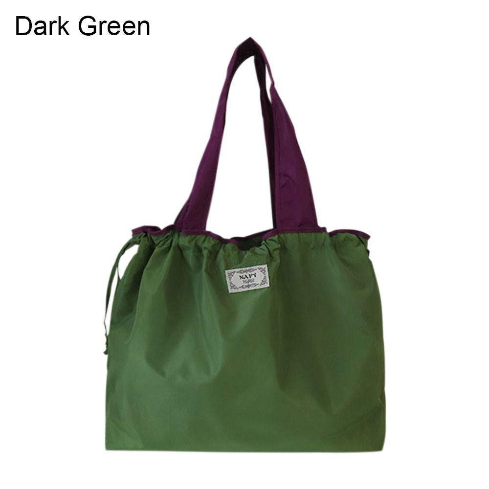 Eco-Friendly Drawstring Travel Grocery Bag Shoulder Bag Supermarket Shopping Bag Shopping Bag