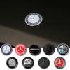 60mm Aluminum ABS Car Flat Hood Emblem Sticker Front Badge Logo Decor Accessories For Mercedes Benz AMG W124 W203 W204 W212 W220