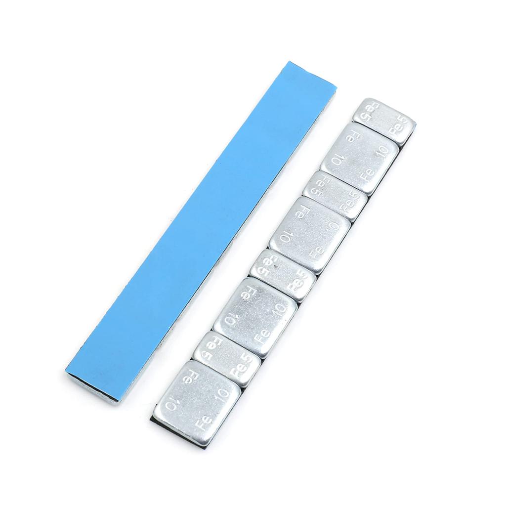 uxcell Клейкий пакет грузиков для балансировки колес для мотоциклов 2,1 унции 124 x 18 мм 5 шт.