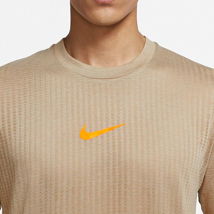 Nike Футболка Pro Dri-FIT Advanced Training с коротким рукавом и круглым вырезом, мужская, цвет хаки DD1704-247