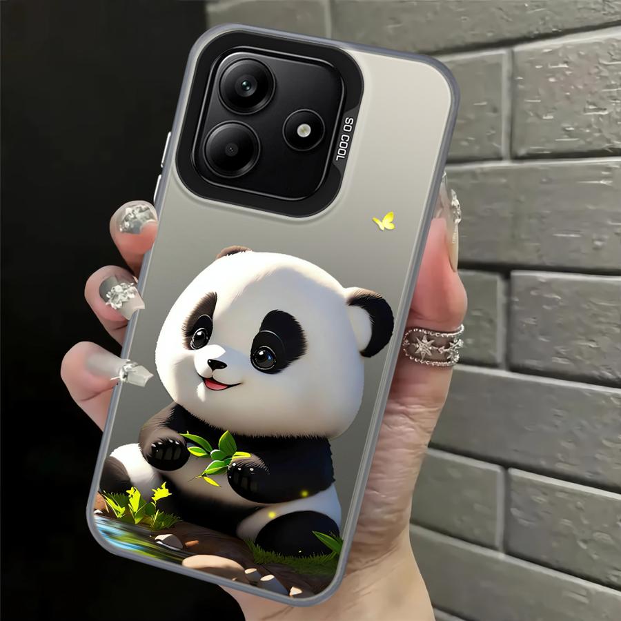 Cute Panda Case for Xiaomi Poco C51 F3 GT F4 C50 X3 Pro X5 X3 NFC Back Phone Cover