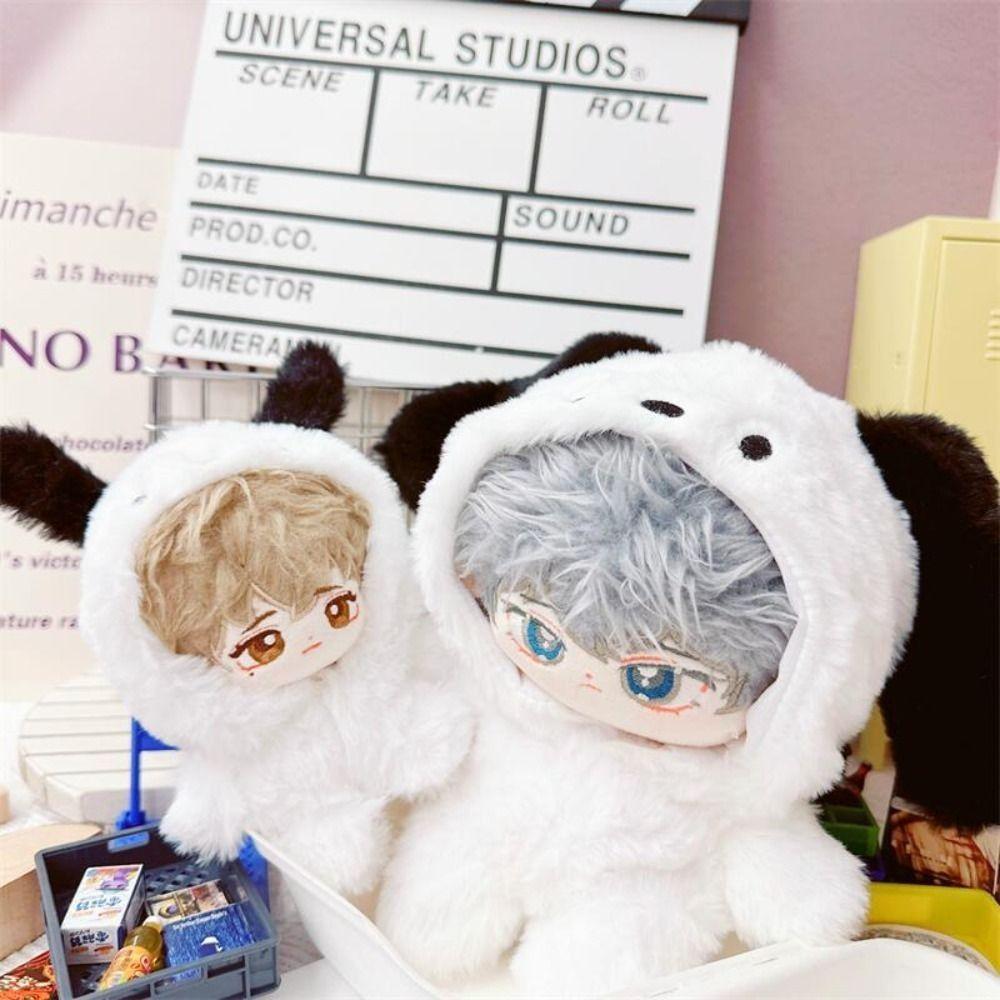 Fashion Doll Hoodies Dog Animal Doll Fur Coat 10/20cm Doll Clothes/Cotton Stuffed Dolls