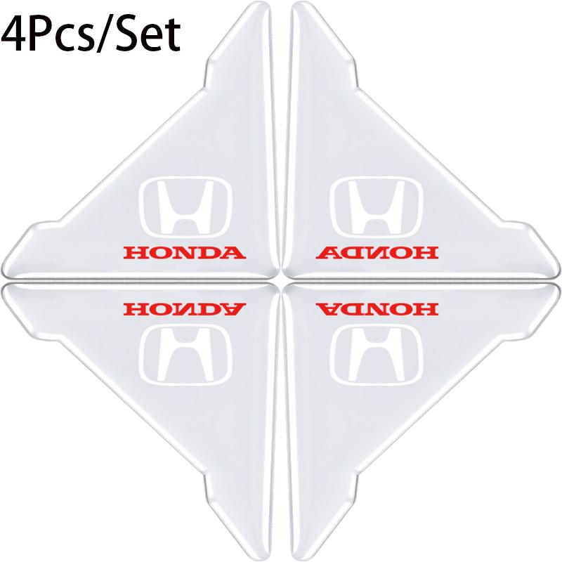 4PCS Car Door Anti-collision Corner Protectors Stickers Accessories For Honda Civic FIT Accord Prelude CRV nm7 5th City CRZ CRX Jazz