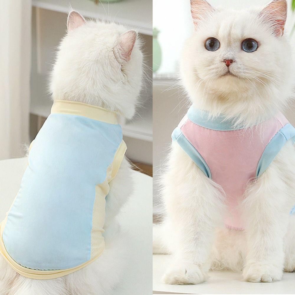 Breathable Dog Cooling Vest Sleeveless Cat Ice Silk Shirt  For Puppy Small Animal