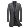 Men's Winter Woolen Coat Autumn Winter High Quality Solid Color Wool Blends Woolen Coats Male Trench