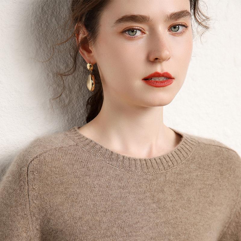 Женский кашемировый свитер Qinghe кашемир 100% кашемир, женский осенне-зимний кашемировый свитер, мягкий и теплый