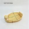 Hand Woven Imitation Rattan Fruit Plate  Wedding Candy Flower Storage