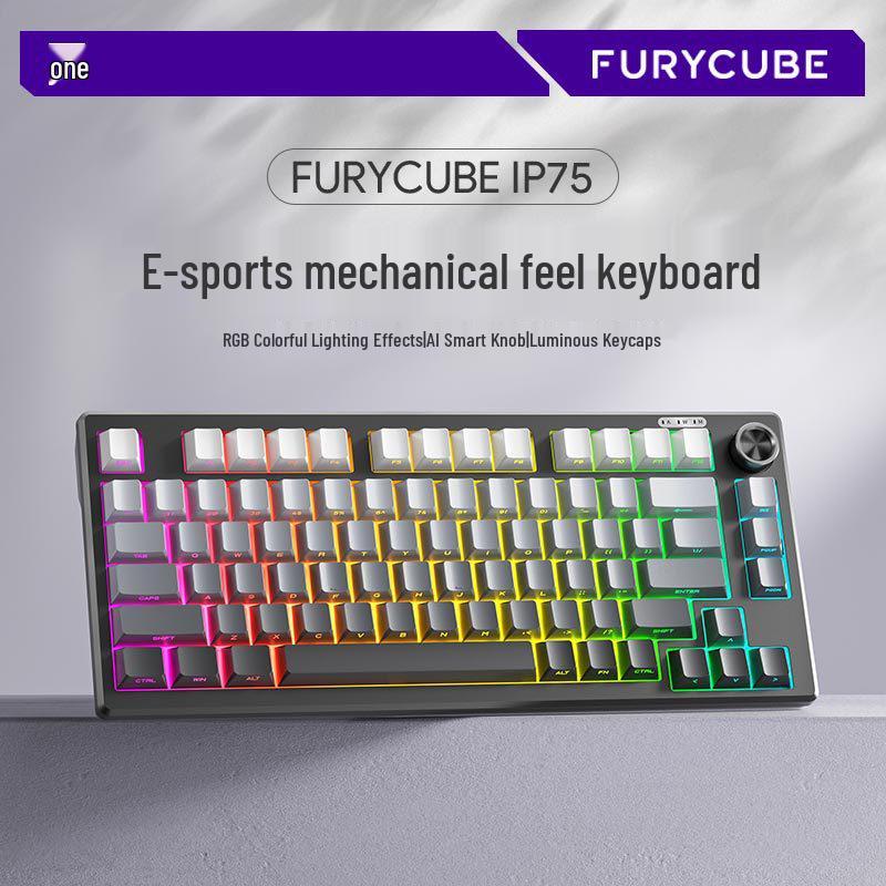 FURYCUBE IP75 Бесшумная Беспроводная Bluetooth Игровая Клавиатура