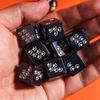 5 шт. Кошачья лапа D6 Кубики Милые Кубики 6 Сторон D6 Смола 16 мм Стандартный Набор Многогранных Кубиков для Настольных Игр Magic The Gathering