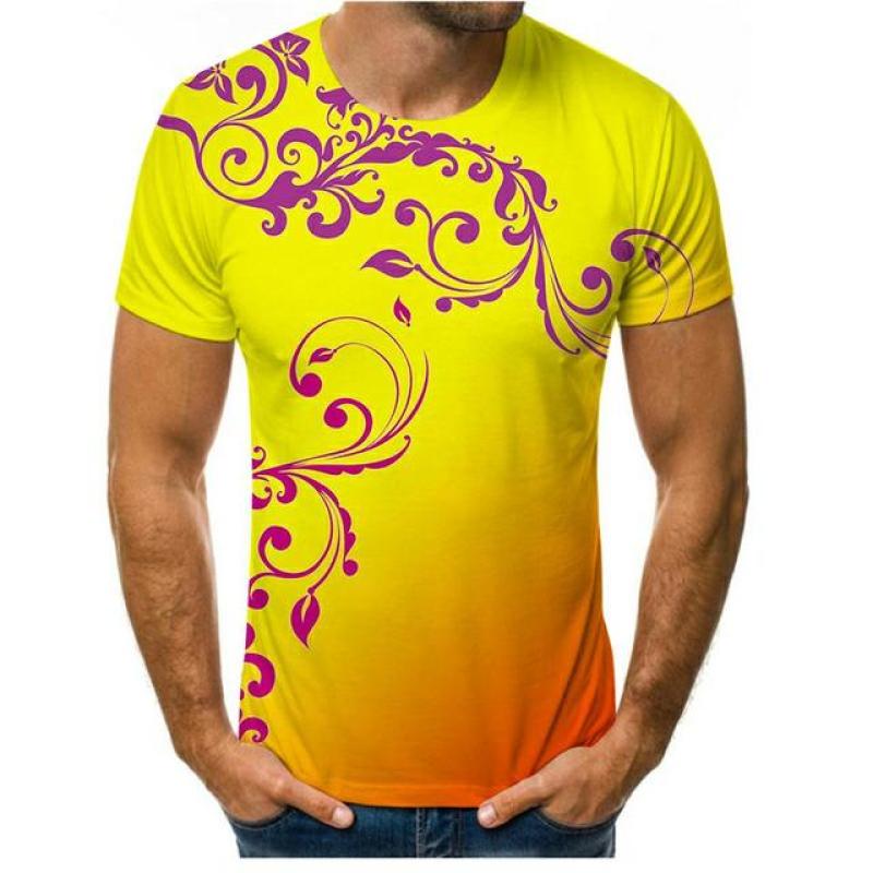 Новинка, брендовая футболка в стиле барокко с 3D принтом золотой цепочки, летний стиль, с коротким рукавом, роскошная королевская мужская одежда, топы и футболки в стиле хип-хоп