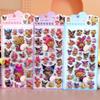 1/3 шт. Мультяшная Sanrio Hello Kitty 3D Мягкая Сжимаемая Наклейка Счастливые Ягодицы DIY Наклейка для Украшения Чехла Телефона Игрушка-Антистресс