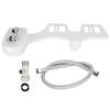 Bidet Toilet Attachment with Dual Nozzle Single Cold Water Spray Bathroom Accessory White US9/16
