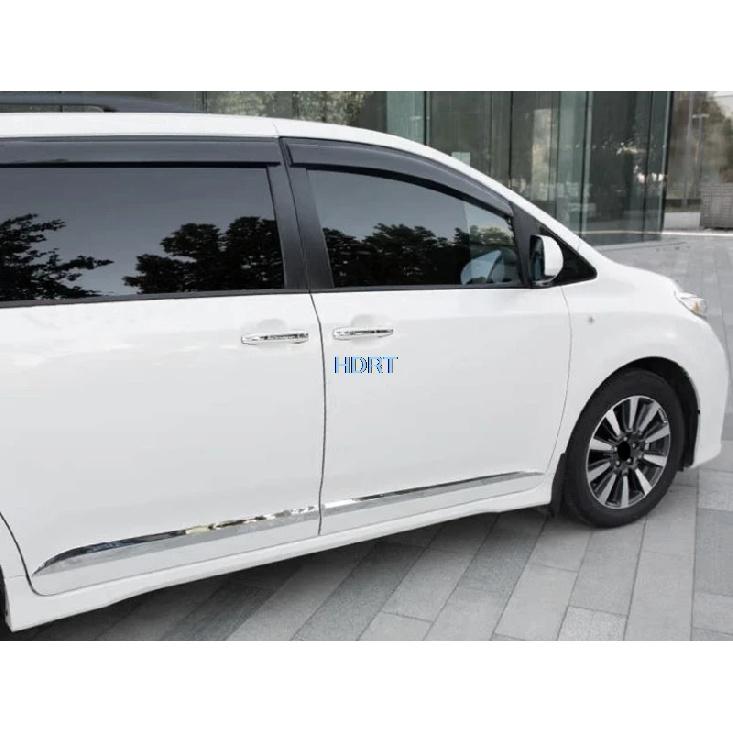 Для Toyota Sienna 2011- Автомобильный Стиль Боковая Порогная Накладка на Дверь Отделка Кузова С Защитной Декорацией Аксессуары Наклейка на Внешний Вид