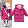 Girls Down Jackets Hooded Outerwear 3-10 Years Winter Boys Clothes Teen Girls Parkas Coats Children Thicken Warm Jacket