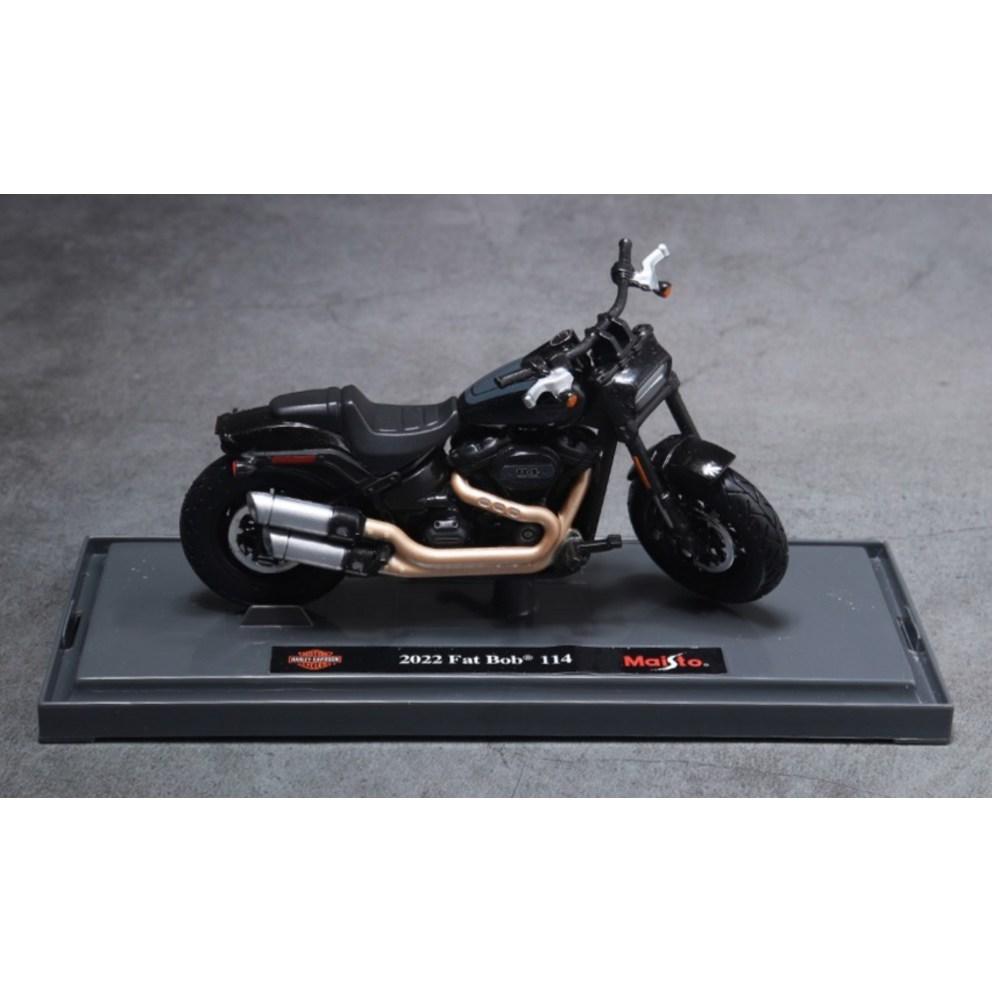 Майсто 1:18 Harley-Davidson 2022 Fat Bob 114 Модель мотоцикла из литого металла