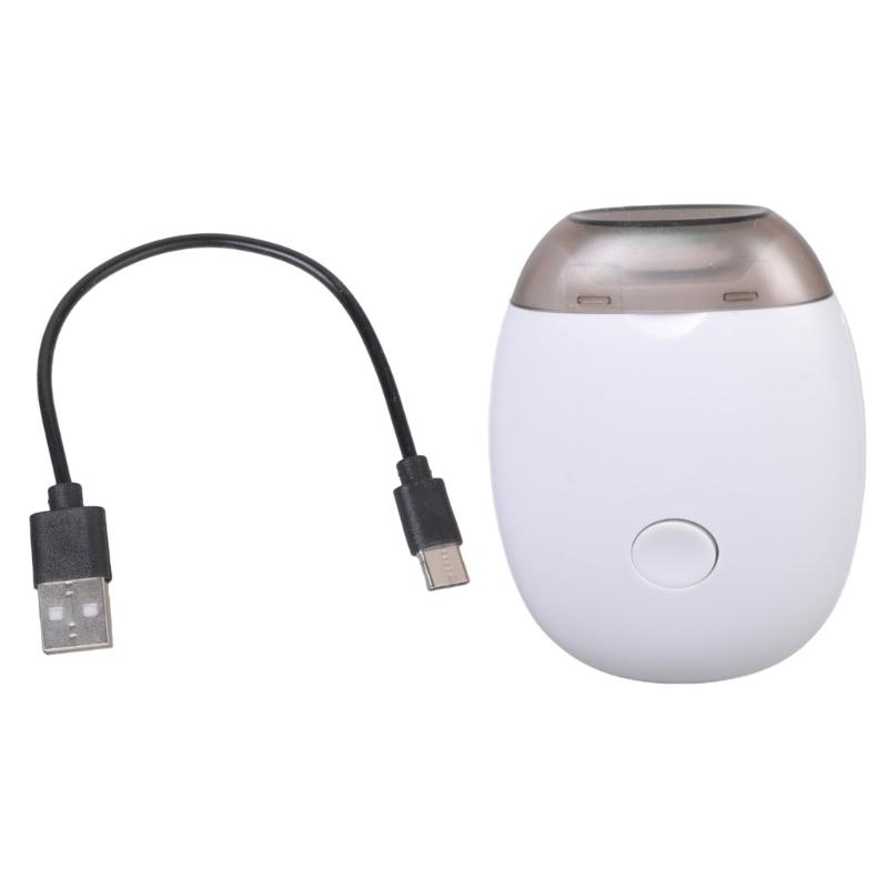 Безопасный электрический триммер для ногтей для младенцев, USB-зарядка, функция ночника, 3 скорости, для младенцев и детей, белый