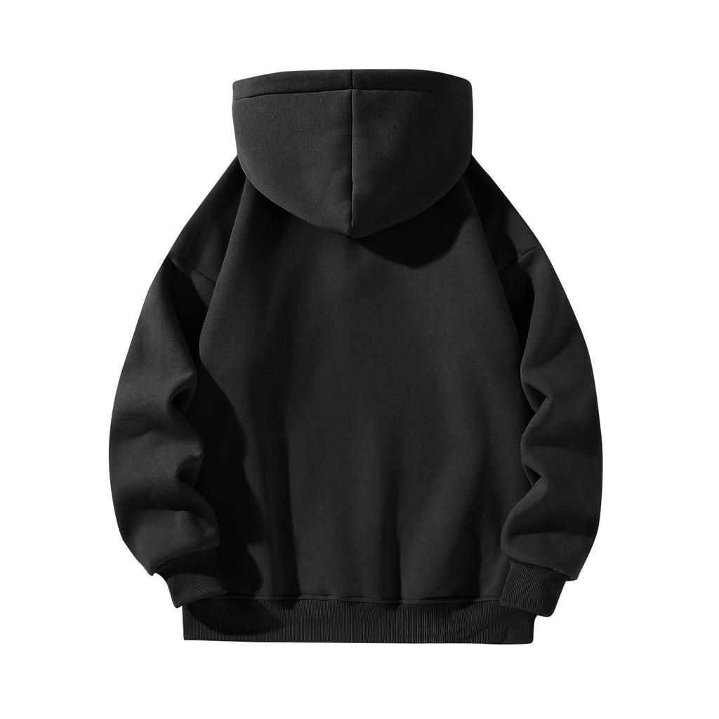 Мужские толстовки с подкладкой Флисовые пуловеры Базовые топы Теплые зимние толстовки Мужские толстовки из флиса больших размеров с капюшоном