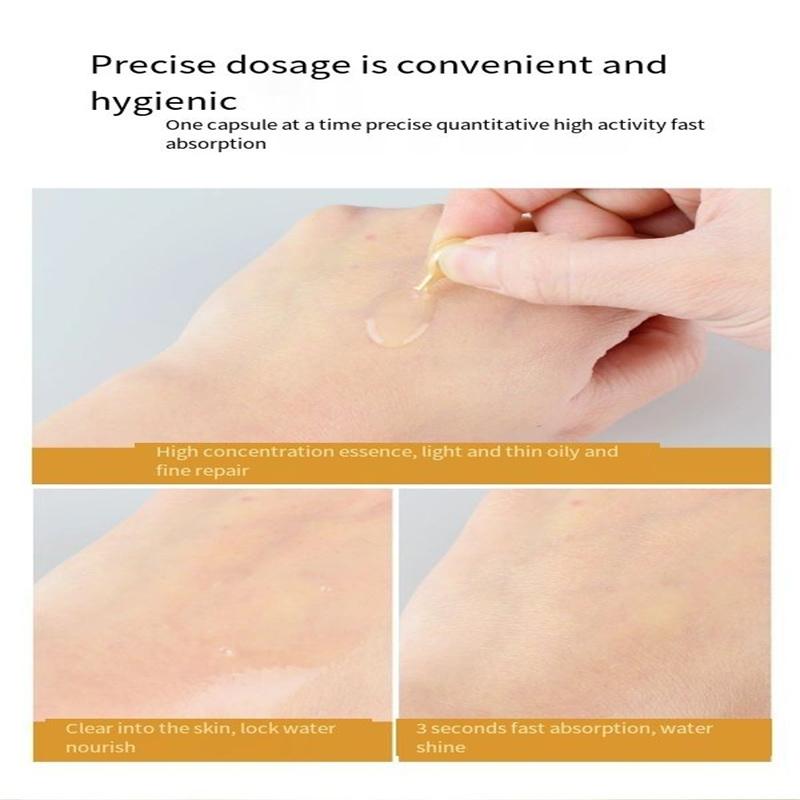 Фуллереновая плацента, эссенция для омоложения кожи, отбеливает, сужает поры и уменьшает морщины, увлажняющая сыворотка для лица, капсулы