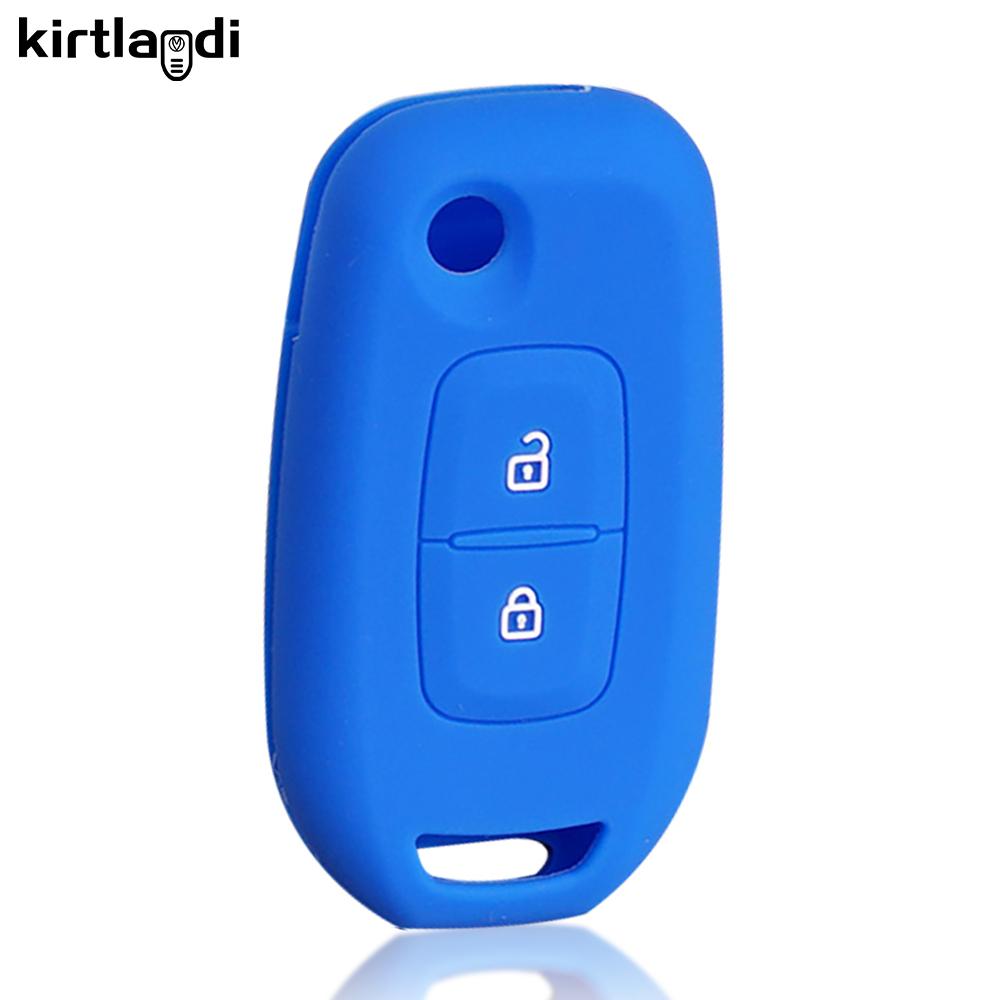 Силиконовый чехол для ключа Renault Logan 2 Stepway Sandero Clio 5 Arkana Captur Kadjar kwid 2023 2021 Пульт откидной складной чехол для ключа